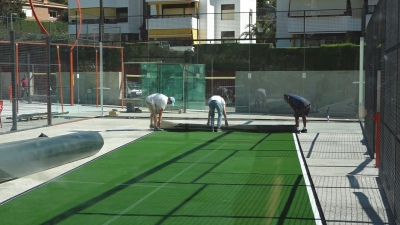 Les noves pistes de la zona Park del Tennis Tarragona, a punt