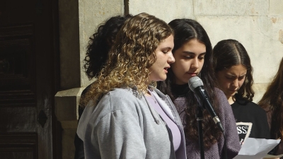 Les estudiants de secundària de Valls lideren el 8M
