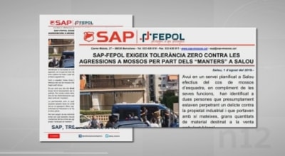 El sindicat SAP-FEPOL demana tolerància zero contra les agressions a la policia després dels aldarulls amb manters a Salou