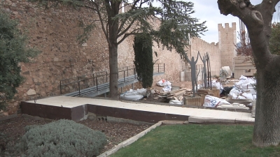 Acaben les obres al tram de la muralla de Sant Francesc