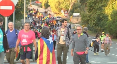 Milers de persones segueixen des de Tarragona la Marxa per la Llibertat