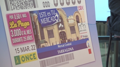 El Mercat Central de Tarragona il·lustra un cupó de l&#039;ONCE