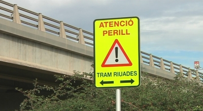 Montblanc instal·la senyals de perill a les zones inundables properes al riu Francolí