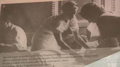 Valls recorda les infermeres de l&#039;hospital d&#039;infecciosos de la Guerra Civil
