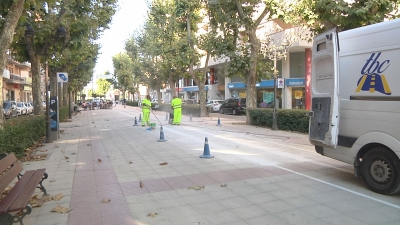 Valls esborra el carril bici del passeig de l&#039;Estació