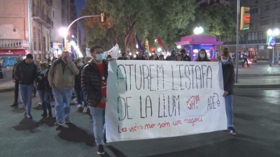 Manifestació a Tarragona pel preu de la llum