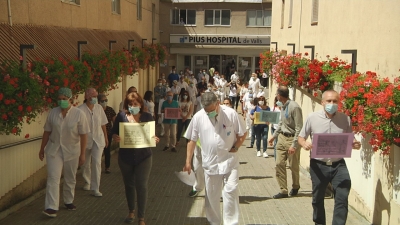 Treballadors del Pius denuncien les condicions de treball durant la pandèmia i reclamen que la Generalitat gestioni l&#039;hospital