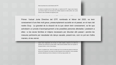 El Grup del Teatre Principal de Valls coneixia els presumptes abusos atribuïts a Ayala