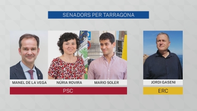 Tres socialistes i un republicà al Senat per Tarragona