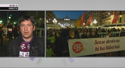 9.000 persones, segons la Guàrdia Urbana, es manifesten a Tarragona en el dia de la vaga general