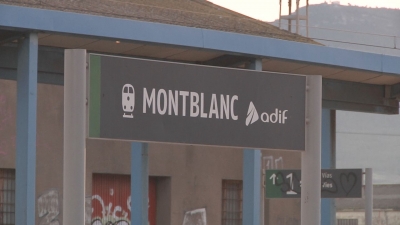 Montblanc prepara l&#039;estació de tren per tornar-la a fer operativa