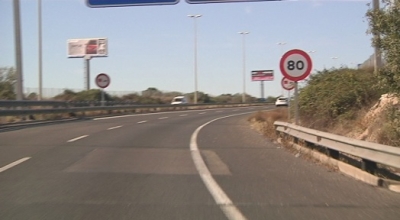Reducció de la velocitat permesa a l&#039;autovia A-7 al seu pas per Tarragona