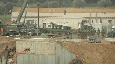 L&#039;exèrcit ja treballa en la reconstrucció del pont de Bolovi a Montblanc