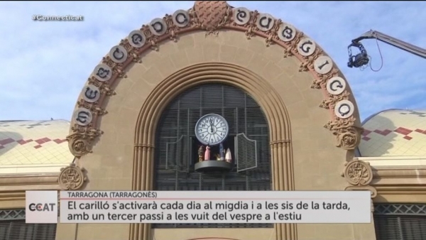 Inauguració del rellotge carilló del Mercat Central de Tarragona