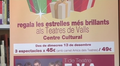 Aquest Nadal es podrà regalar teatre a Valls